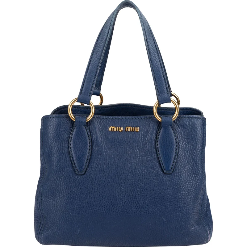 Miu Miu Vitello Daino Small Tote Handbag