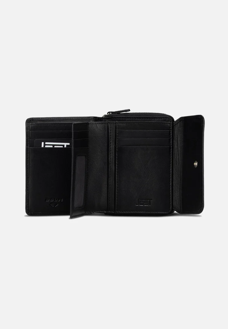Odense Zip 6332 Medium Black - Portemonnaie