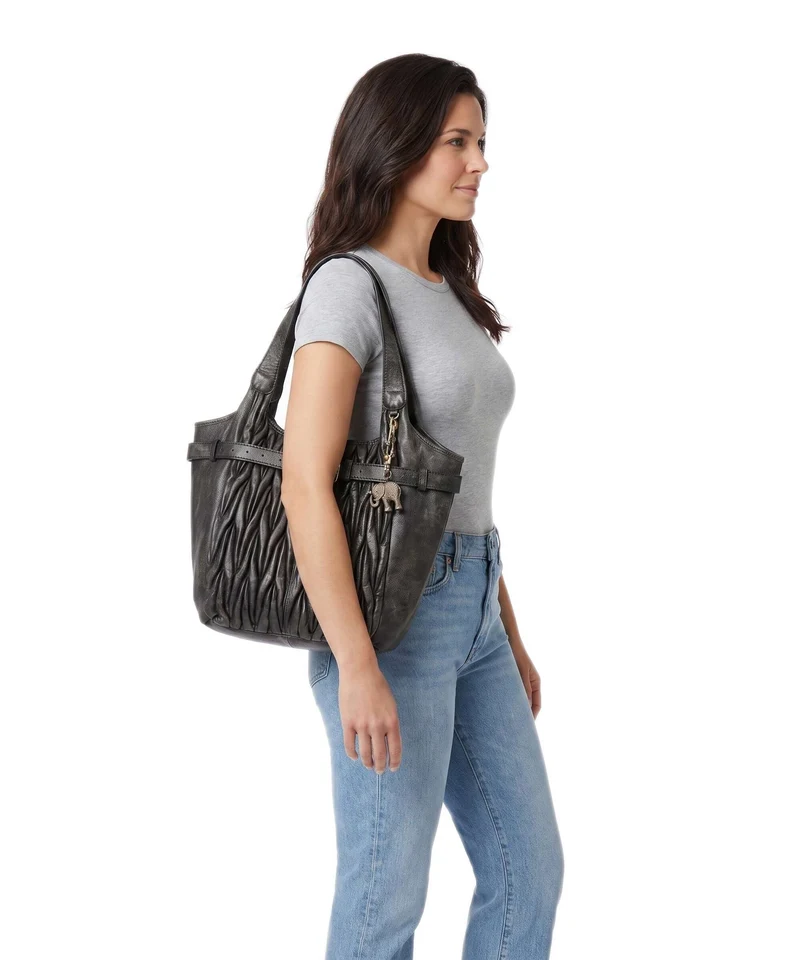 Anokhi Beuteltasche vintage braun