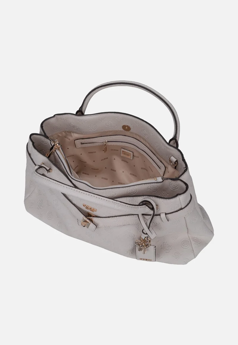 Ella Logo Large Girlfriend 46060 Stone Logo - Satchel