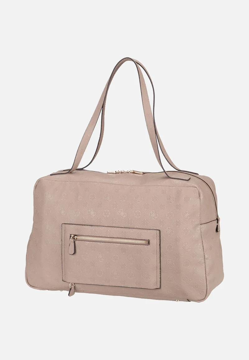 Devon 45024 Taupe Logo - Satchel