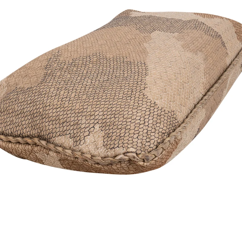 Bottega Ventea Intrecciato Leather Stitched Camouflage Print Belly Shoulder Bag