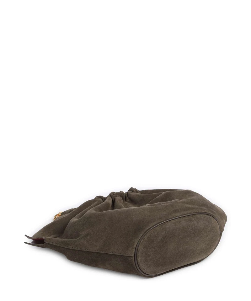 Coccinelle Smash Suede Beuteltasche fango