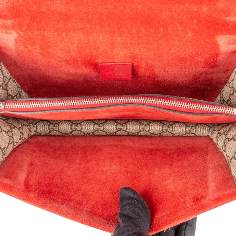 Gucci Monogram GG Supreme Canvas Dionysus Shoulder Bag