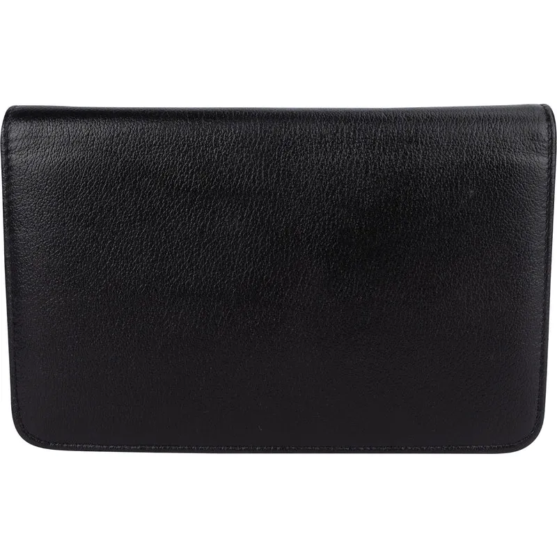 Chanel Chic Leather Camellia Wallet On Chain Crossbody Bag