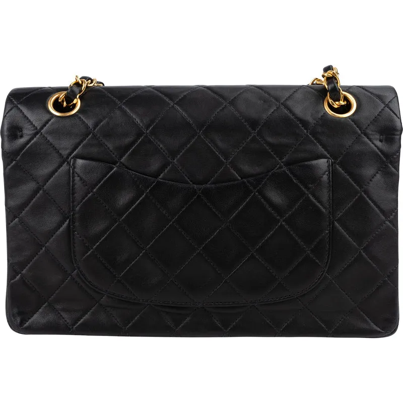Chanel Quilted Lambskin 24K Gold Medium Double Flap Shoulder Bag