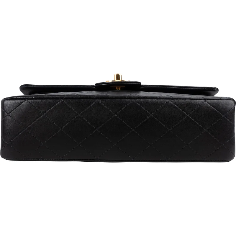 Chanel Quilted Lambskin 24K Gold Medium Double Flap Shoulder Bag