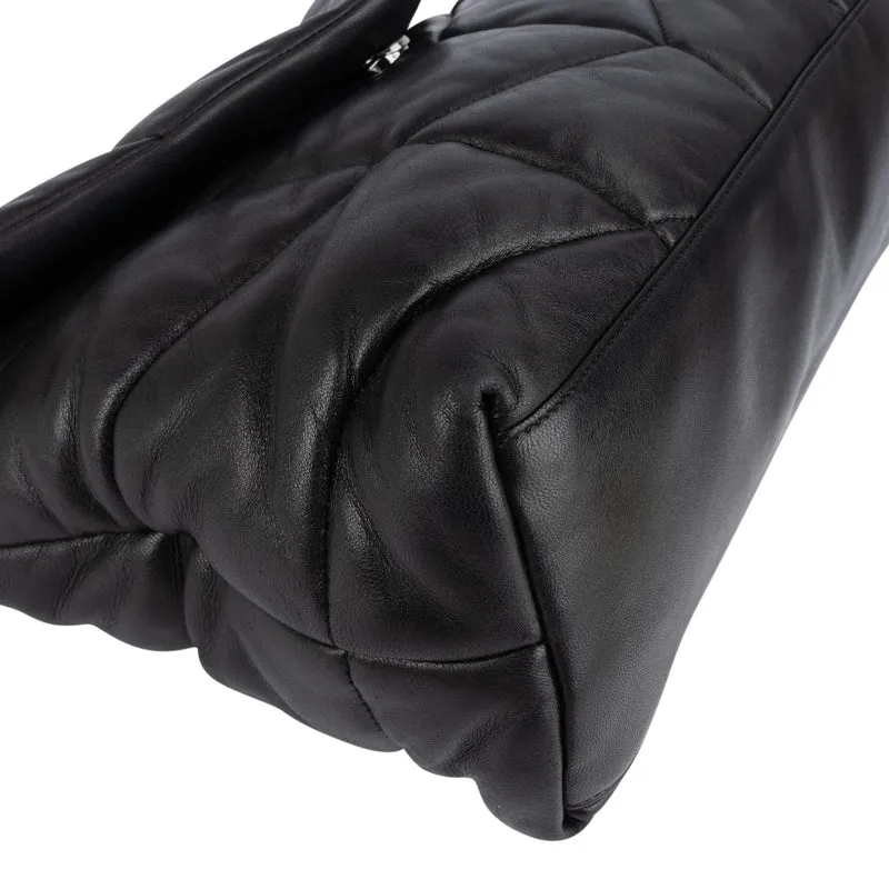 Saint Laurent Quilted Lambskin Medium Puffer Crossbody Bag