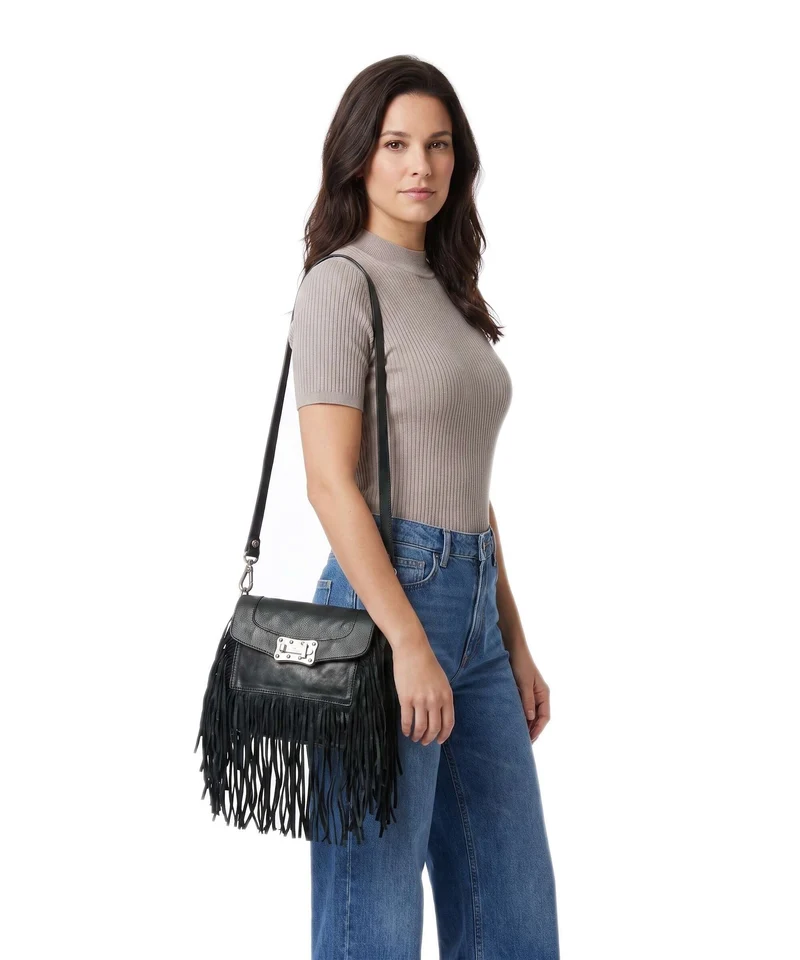 Campomaggi Schultertasche green bottle