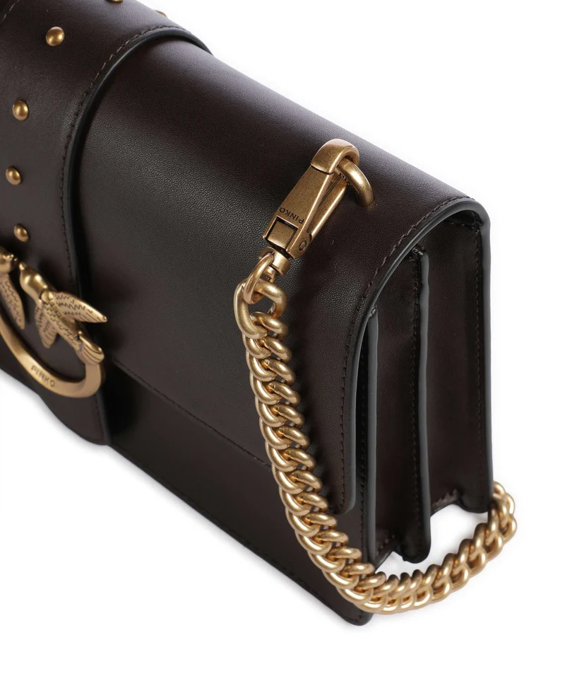 Pinko Love One Classic Umhängetasche marrone marasca/antique gold