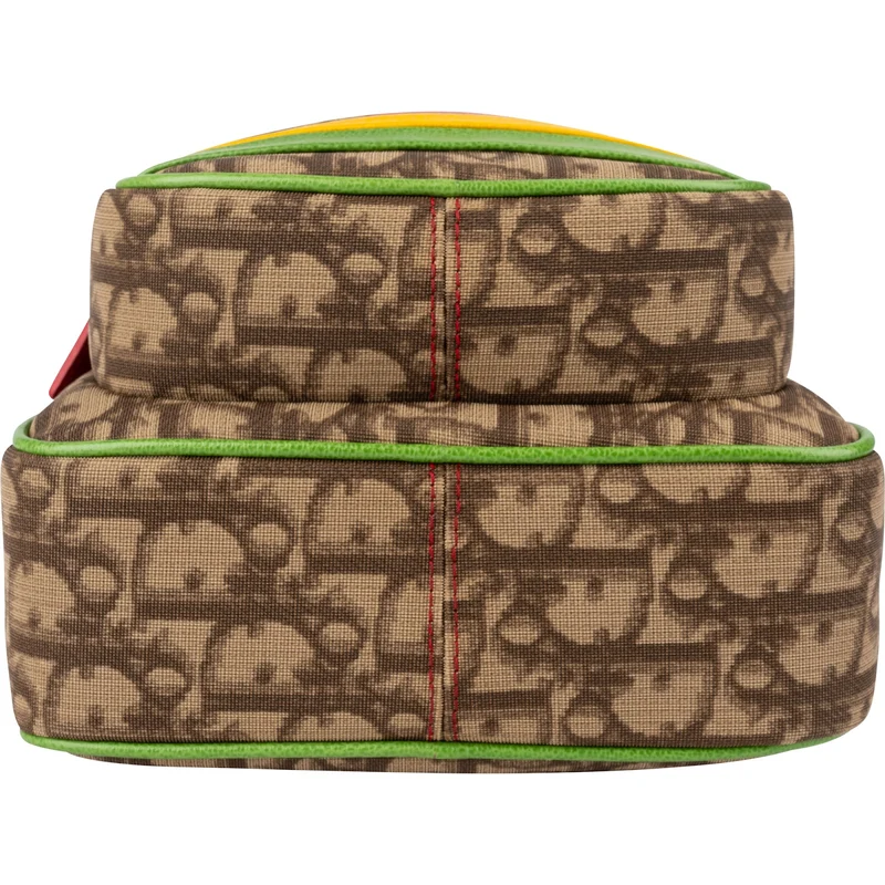Christian Dior Trotter Monogram Multicolor Striped Rasta Messenger Crossbody Bag