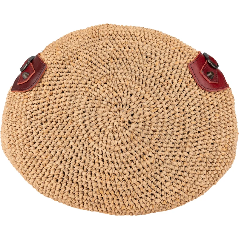 Balenciaga Raffia Panier Basket City Handbag