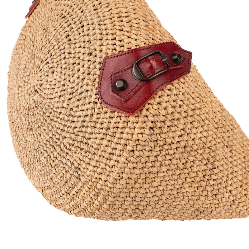 Balenciaga Raffia Panier Basket City Handbag