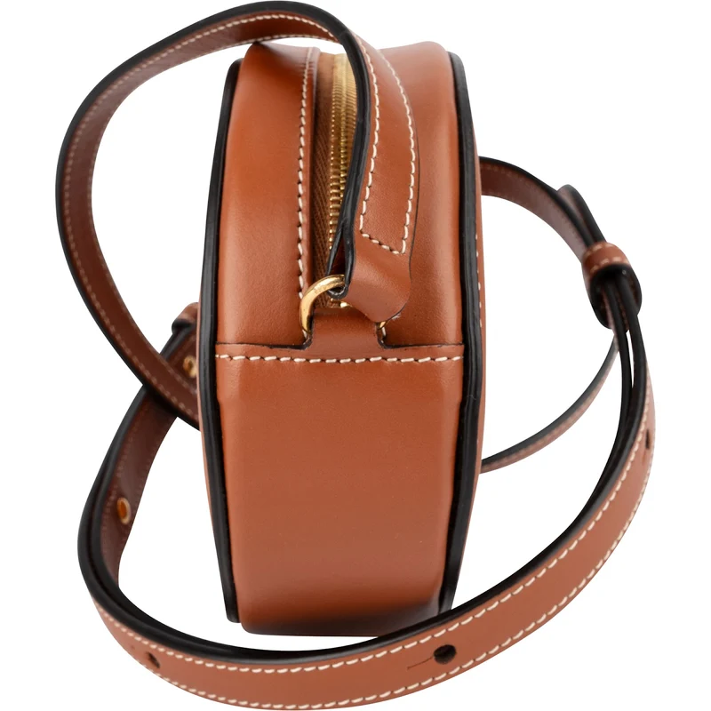 Celine Calfskin CC Oval Cuir Triomphe Mini Crossbody Bag
