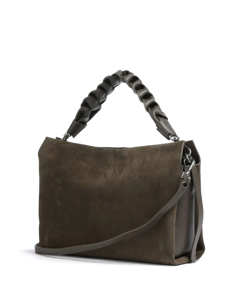 Coccinelle Boheme Suede Beuteltasche fango