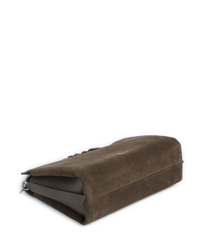 Coccinelle Boheme Suede Beuteltasche fango
