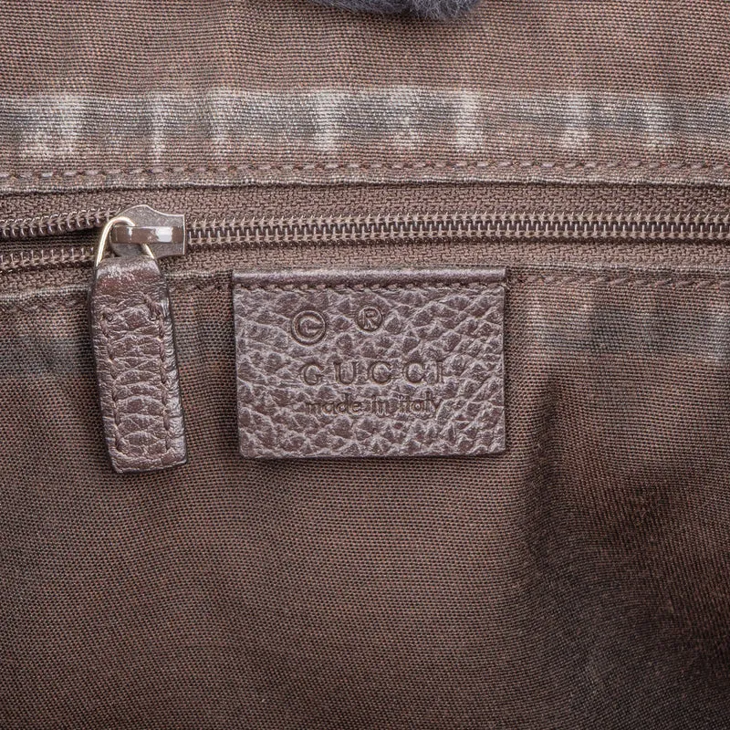Gucci Monogram GG Patent Canvas Abbey Hobo Shoulder Bag