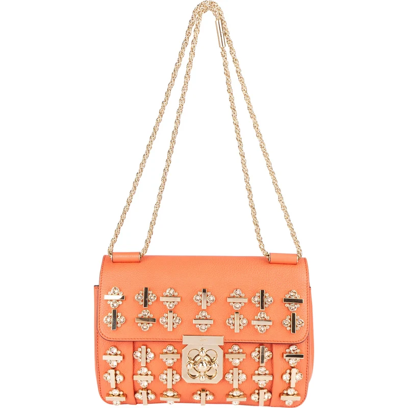 Chloé Embellished Leather Porte Epaule Swarovski Shoulder Crossbody Bag