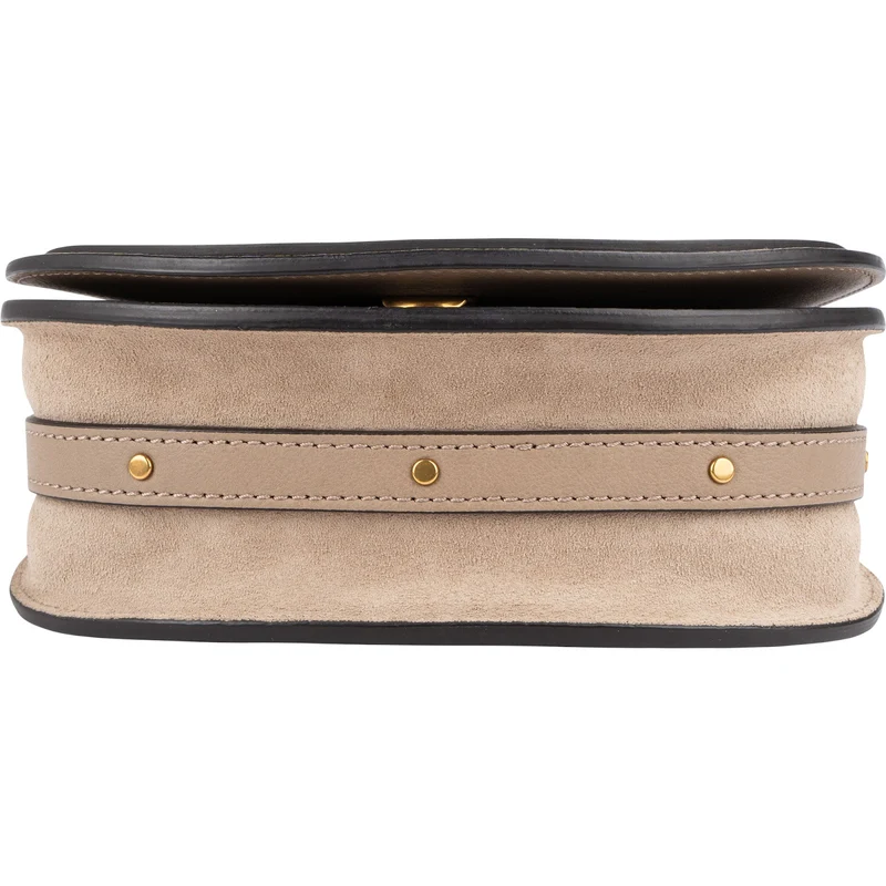 Chloé Grained Calfskin Suede Nile Small Crossbody Handbag