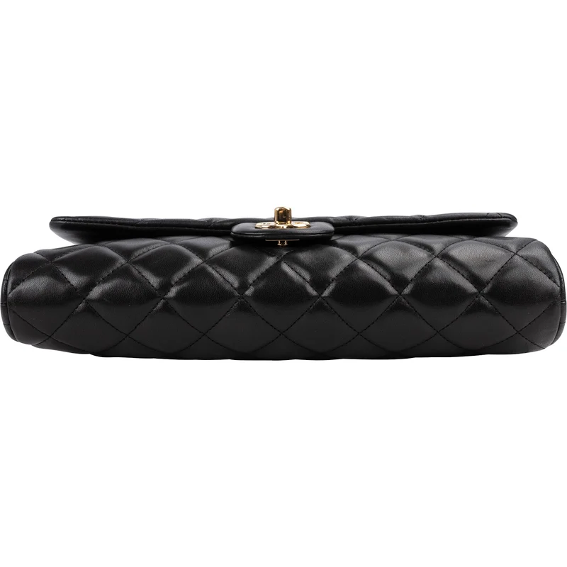 Chanel Quilted Lambskin Medium Single Flap Shoulder Bag