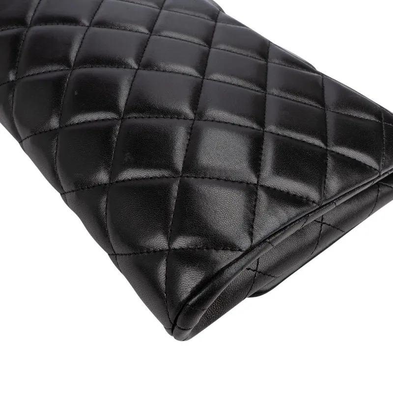 Chanel Quilted Lambskin Medium Single Flap Shoulder Bag
