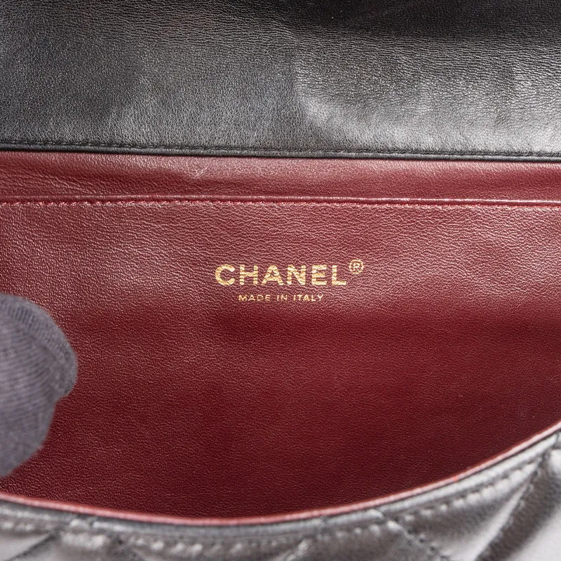 Chanel Quilted Lambskin Medium Single Flap Shoulder Bag