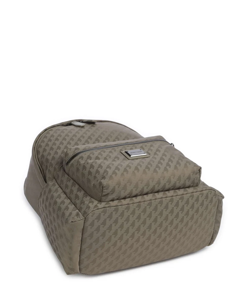 Emporio Armani Eagle All Over Rucksack stone gray