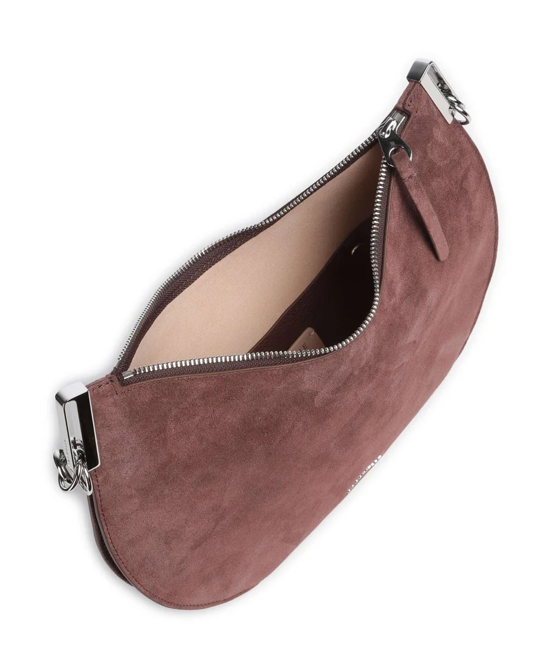 Coccinelle Sunup Suede Beuteltasche berry