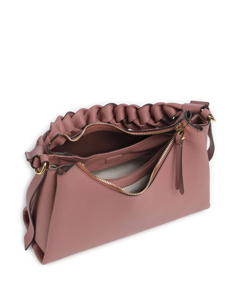 Coccinelle Boheme Grana Double Schultertasche winter rose/berry