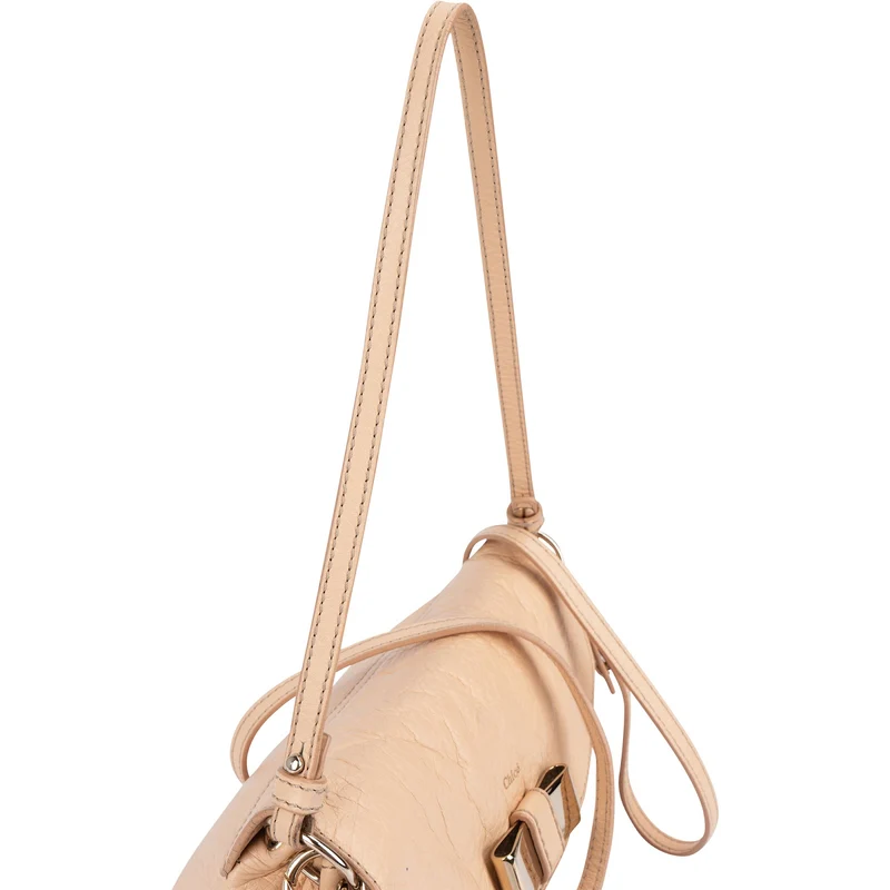 Chloé Pink Leather Lily Ribbon Crossbody Bag