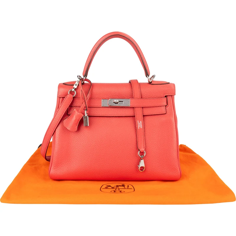 Hermès Rose Togo Kelly 28 Handbag