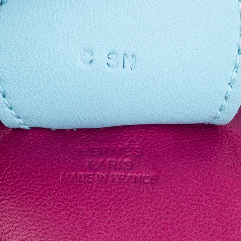 Hermès Tricolor Leather Rodeo GM Pendant
