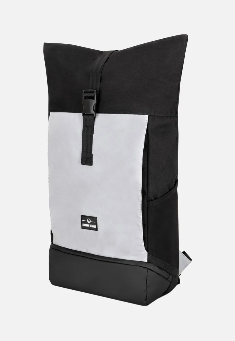 Allen Large Black Reflective - Rolltop Rucksack