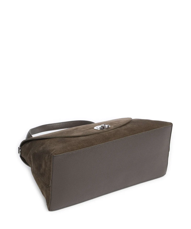 Coccinelle Nikla Suede Handtasche fango