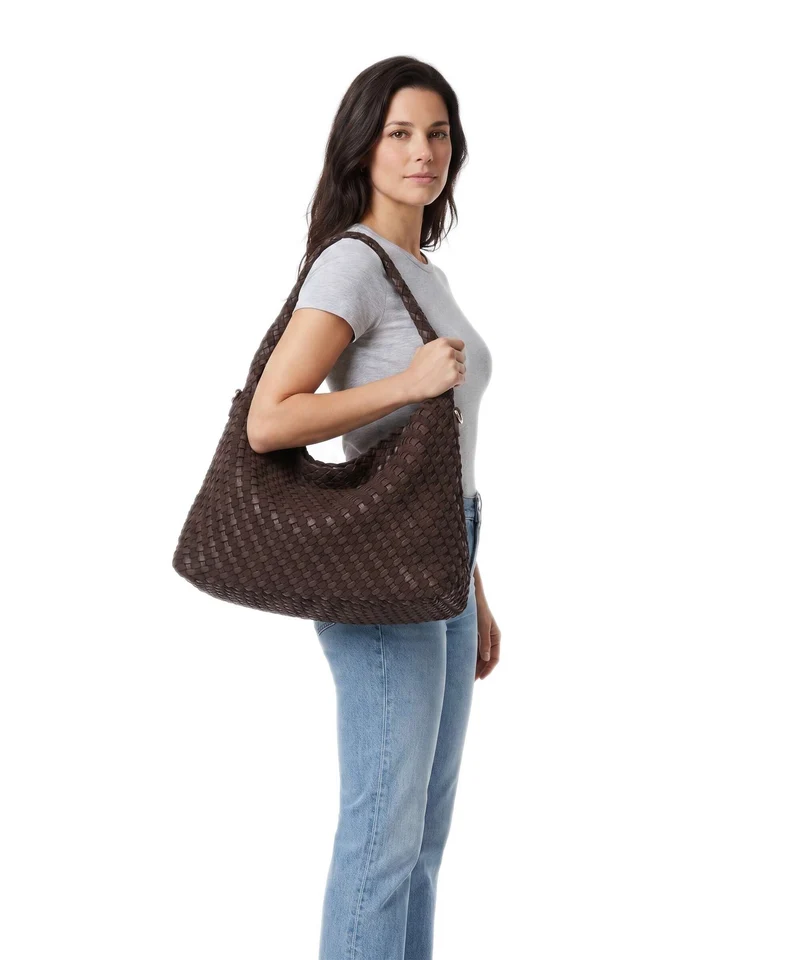 Dune London Deliberate L Beuteltasche dark brown