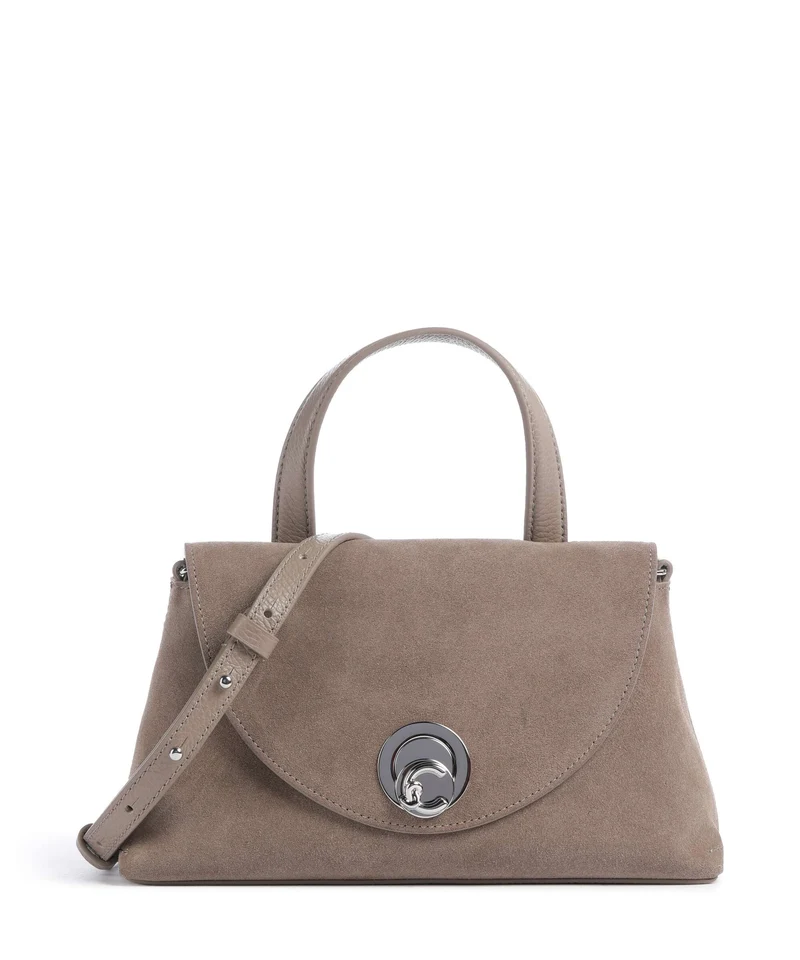 Coccinelle Nikla Suede Handtasche warm taupe