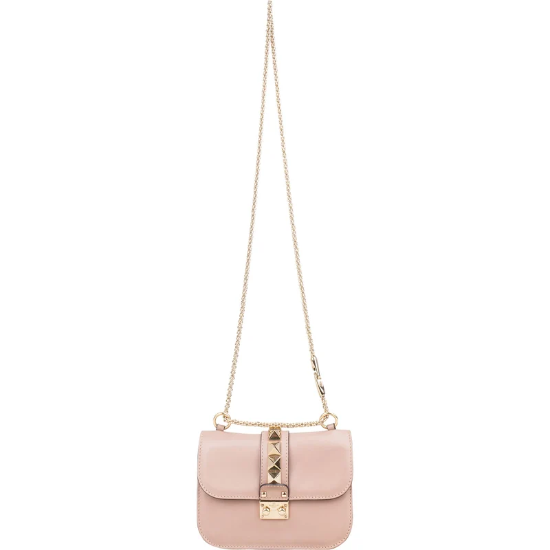 Valentino Garavani Calfskin Rockstud Small Flap Shoulder Crossbody Bag