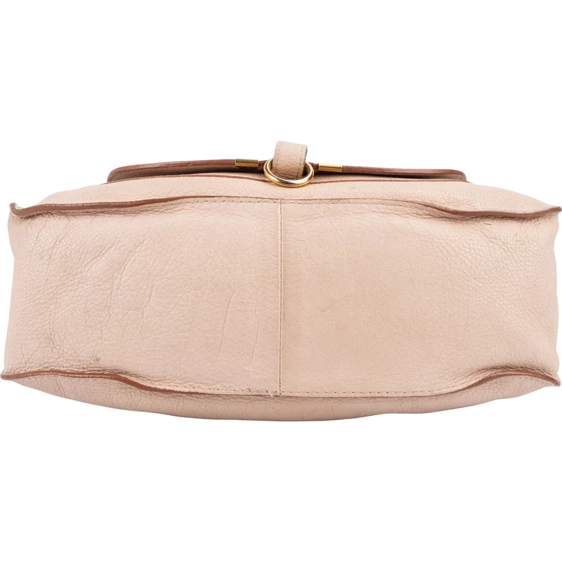 Chloé Grained Calfskin Marcie Satchel Handbag