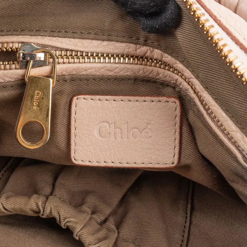 Chloé Grained Calfskin Marcie Satchel Handbag