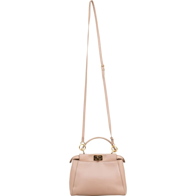 Fendi Leather Peekaboo Mini Handbag