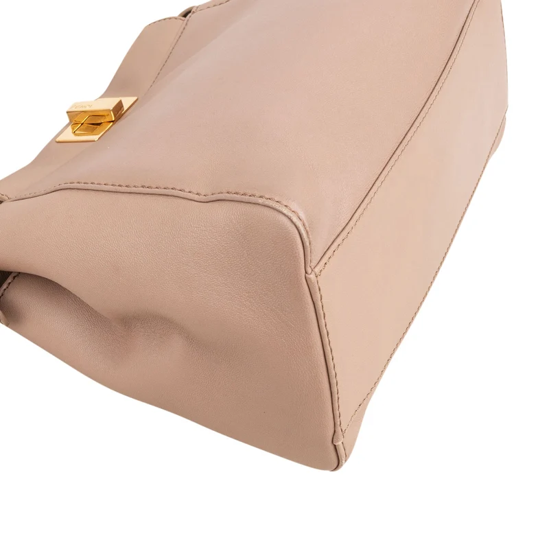 Fendi Leather Peekaboo Mini Handbag