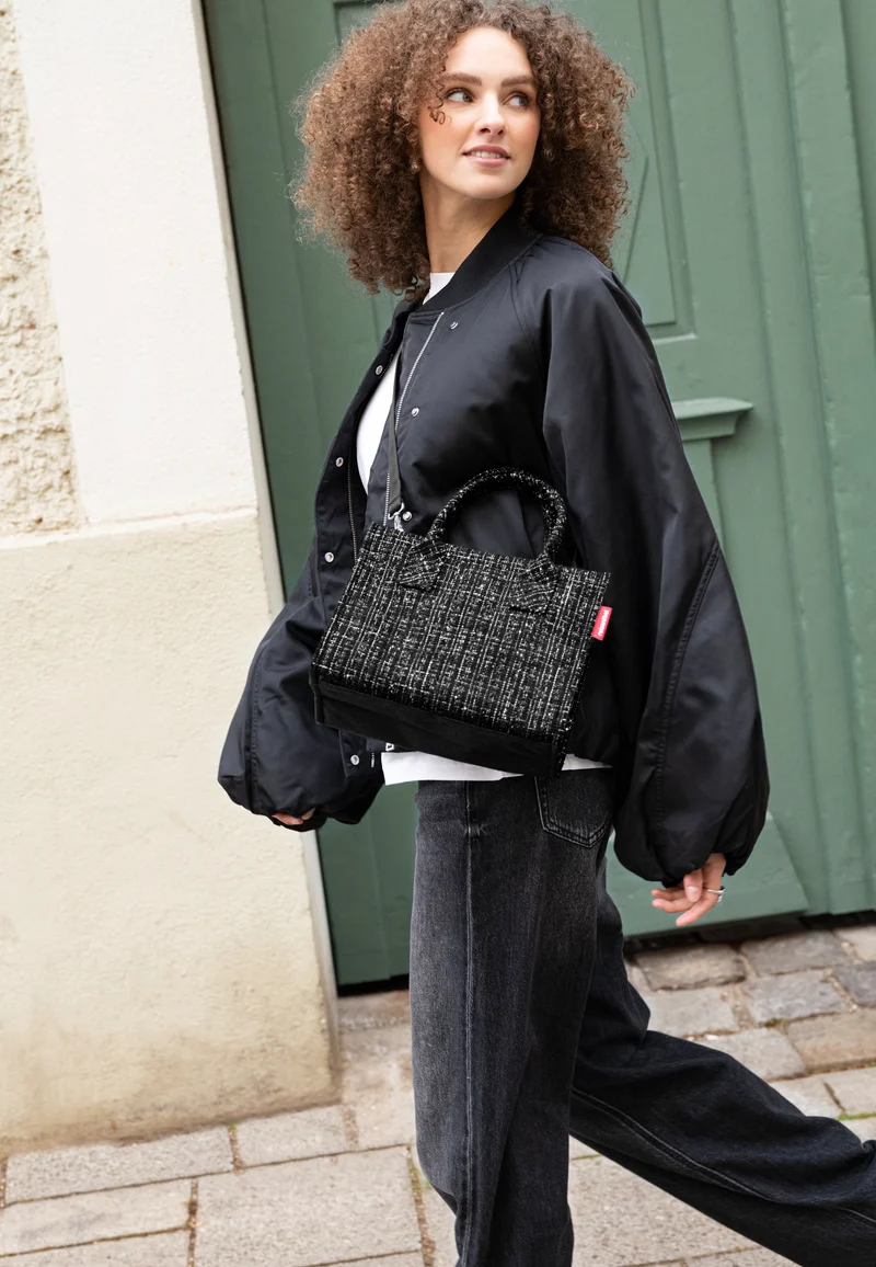 Daily Shopper XS Bouclé Black - Tote Bag