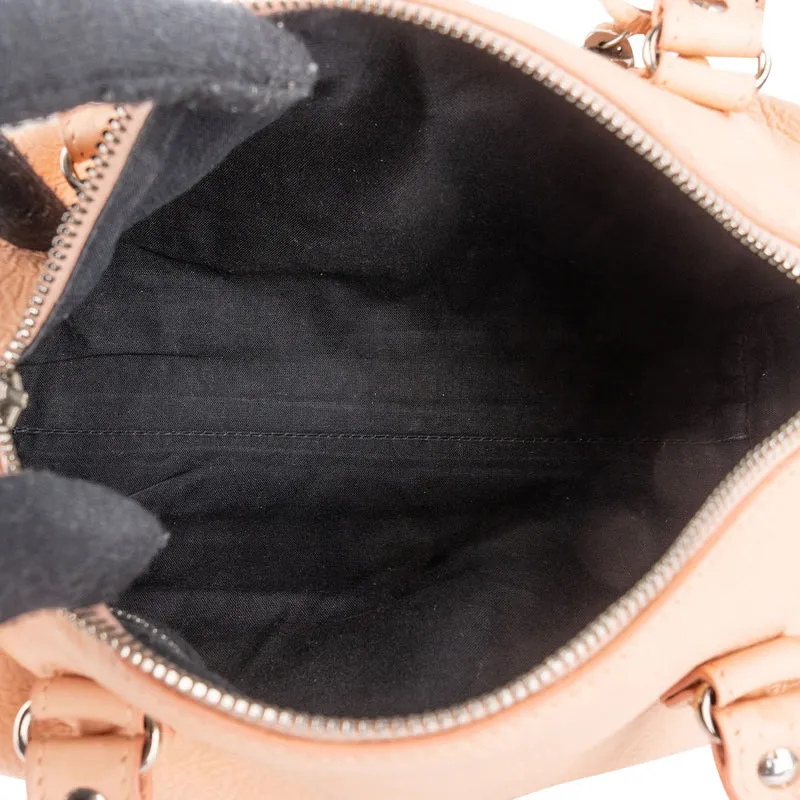 Balenciaga Pink Leather Mini City Handbag