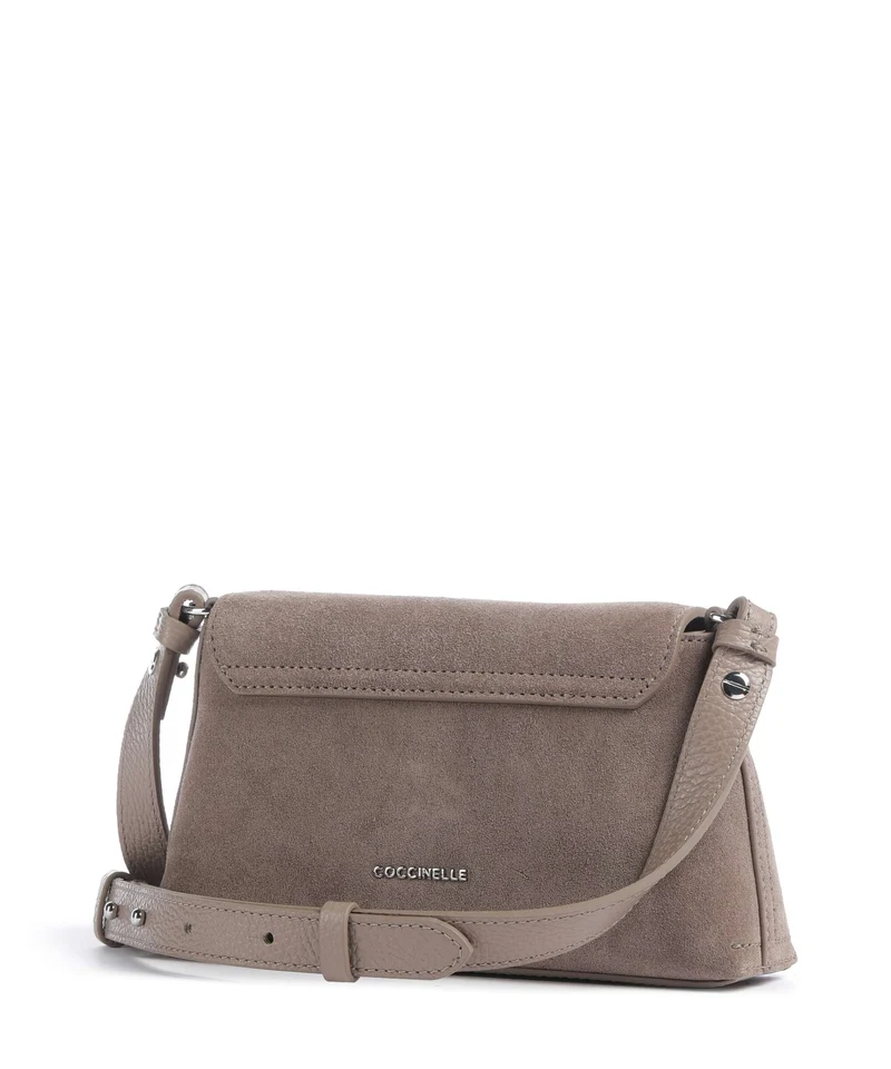 Coccinelle Nikla Suede Umhängetasche warm taupe