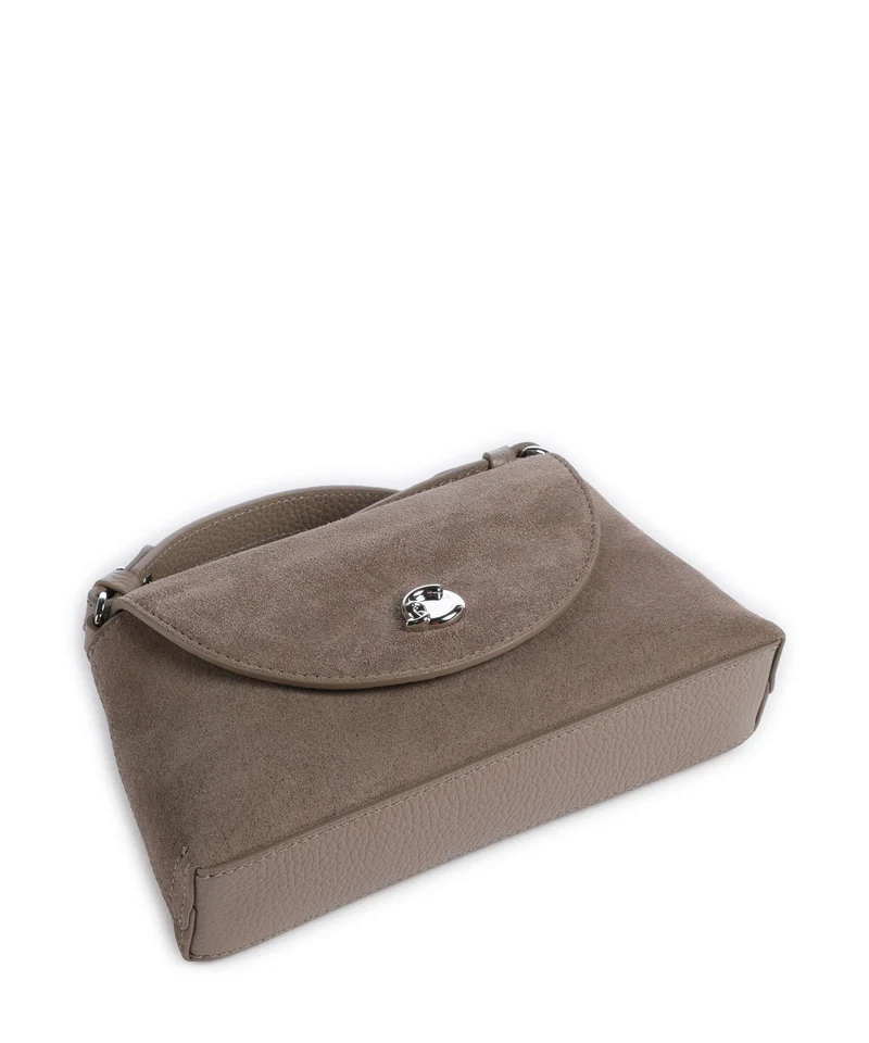 Coccinelle Nikla Suede Umhängetasche warm taupe
