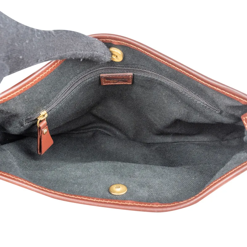 Burberry Nova-Check Monogram Pocket Buckle Small Shoulder Bag