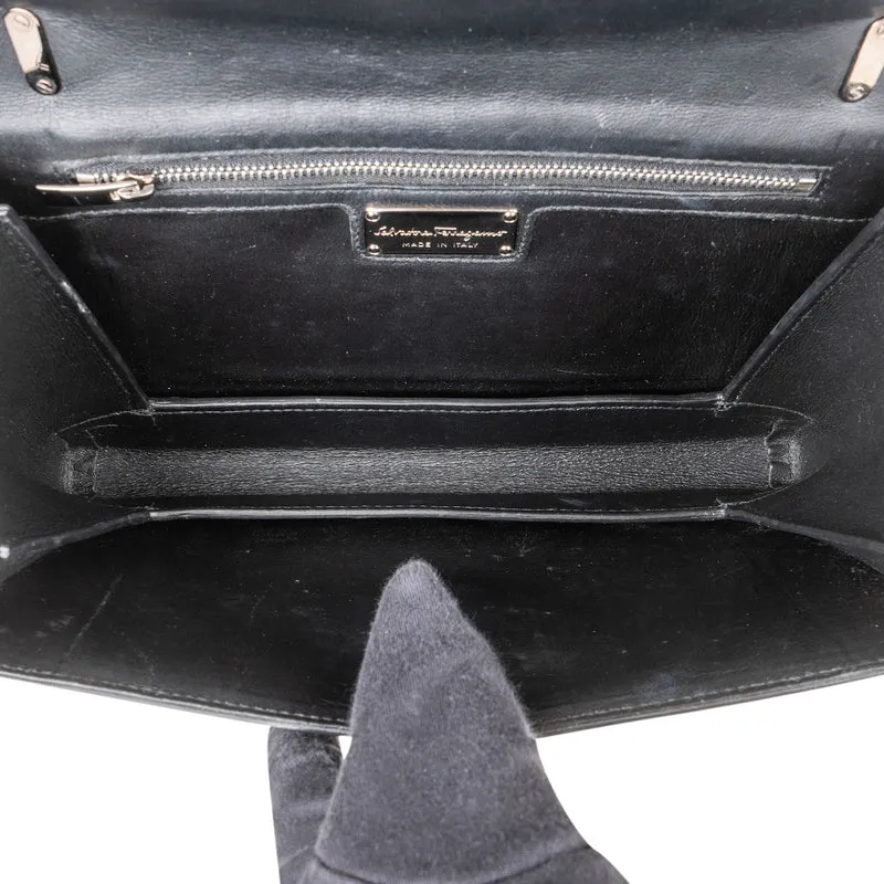 Salvatore Ferragamo Patent Leather Vara Bow Flap Crossbody Bag