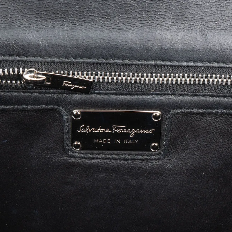 Salvatore Ferragamo Patent Leather Vara Bow Flap Crossbody Bag