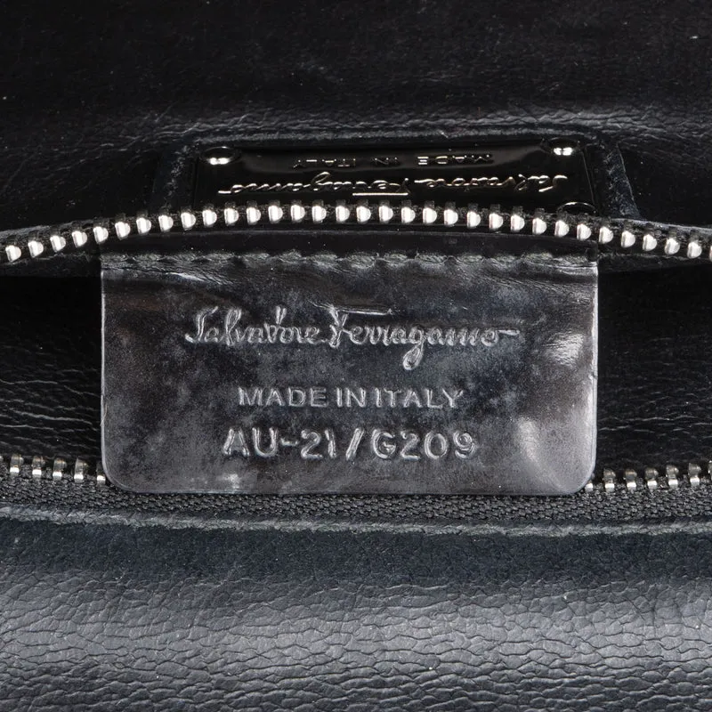 Salvatore Ferragamo Patent Leather Vara Bow Flap Crossbody Bag