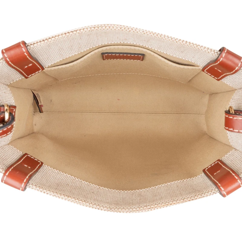 Chloé Canvas Small Woody Tote Crossbody Handbag